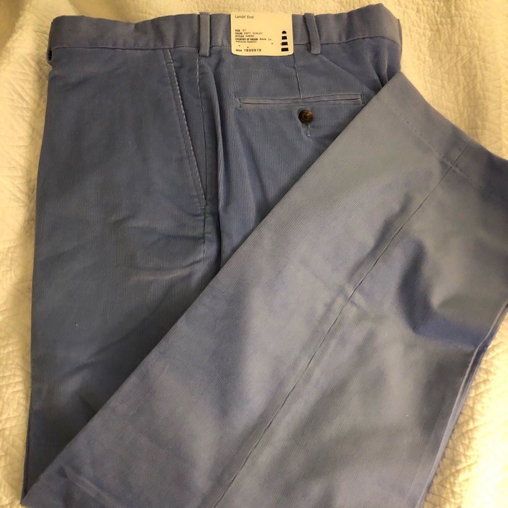 Soft violet (periwinkle) thin corduroy pants